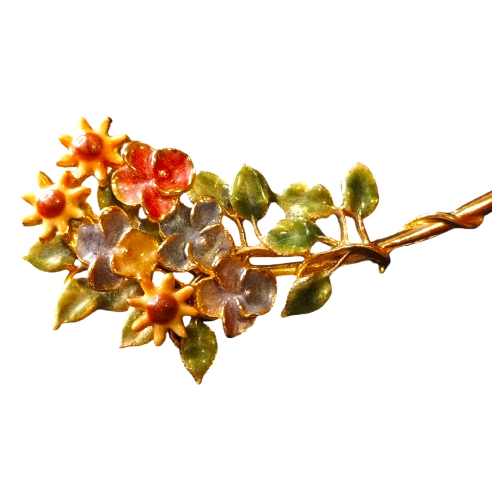 Flower Bouquet Brooch